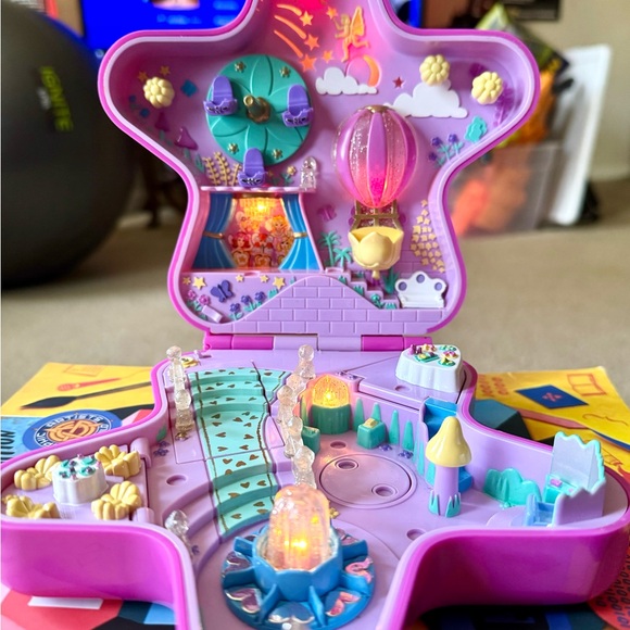 Vintage 1993 Bluebird Toys Polly Pocket Fairy Wonderland Pink Star Compact Only - Picture 8 of 10